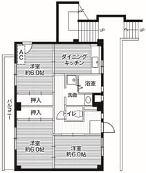 ビレッジハウス日立4号棟 (303号室)の物件間取画像